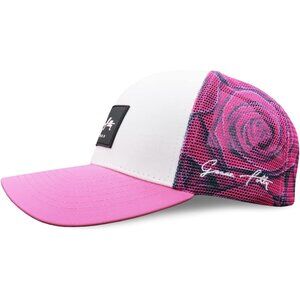 Grace Folly Women's Pink Rose Snapback Baseball Cap for Summer